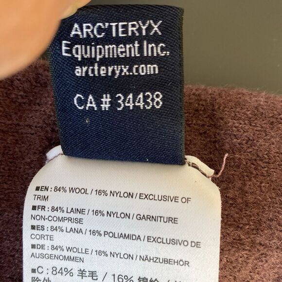 Arc'teryx Plum Rose Wool Blend Scarf Ski Snowboarding Casual Winter - Picture 8 of 11